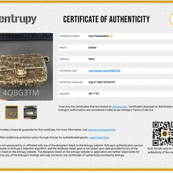 Chanel Small Sequin Quilted Single Flap Gold - Picture 2 of 12